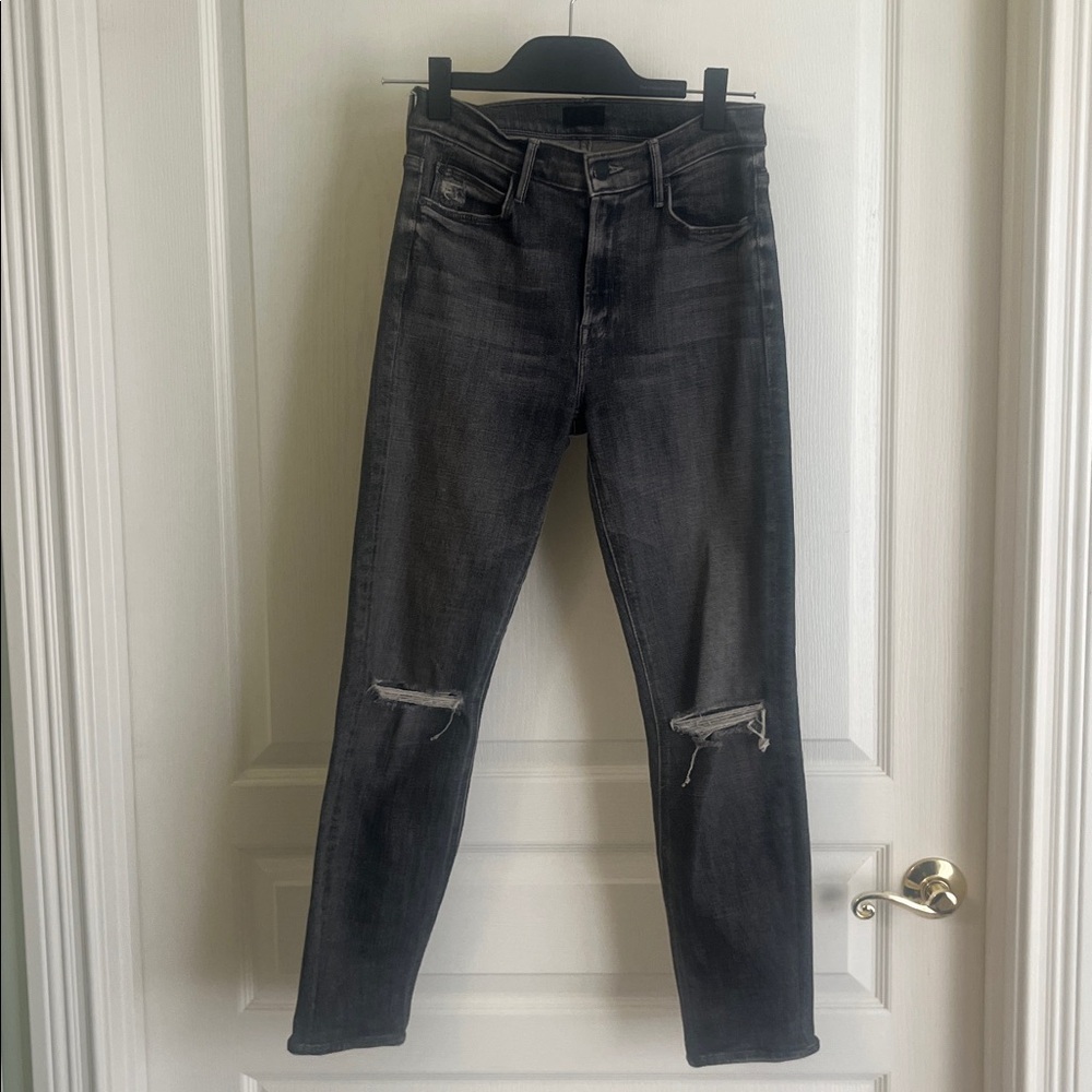 MOTHER Charcoal Denim Jeans